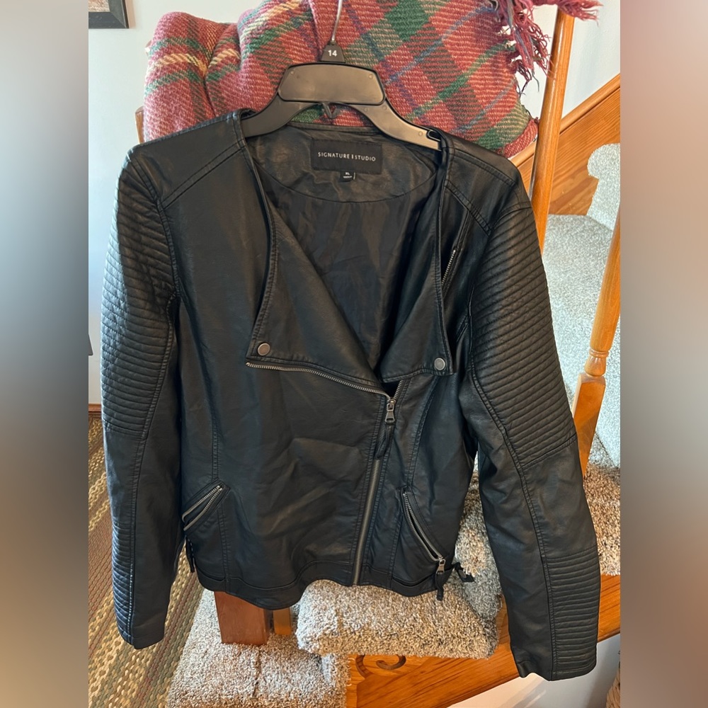 Signature Studio Pleather Jacket Women’s XL